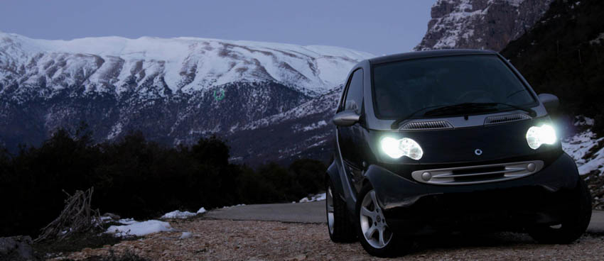 Smart Fortwo 450 over Mountains