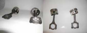 Destroyed Smart Fortwo Pistons